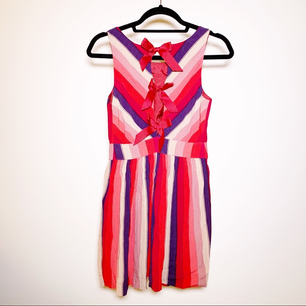 Anthropologie (Cooperative) Striped Dress w/ Bows